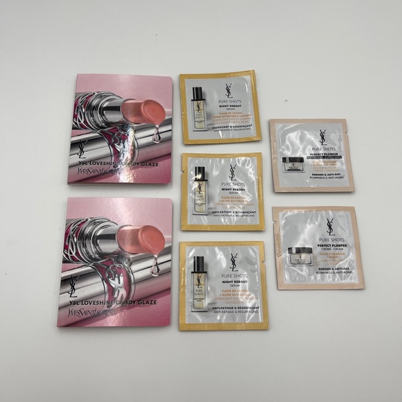 YSL Yves Saint Laurent Pure Shots Night Reboot serum cream candy glaze sample - Picture 1 of 5
